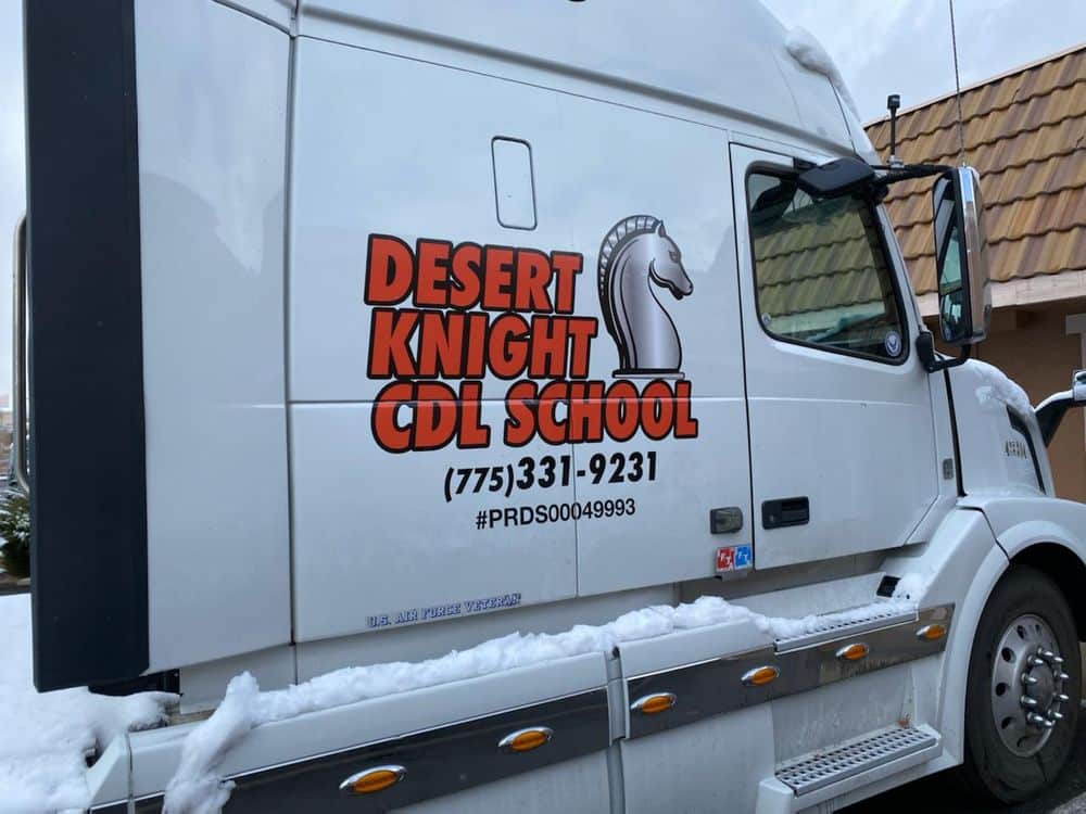 white Desert Knight CDL School